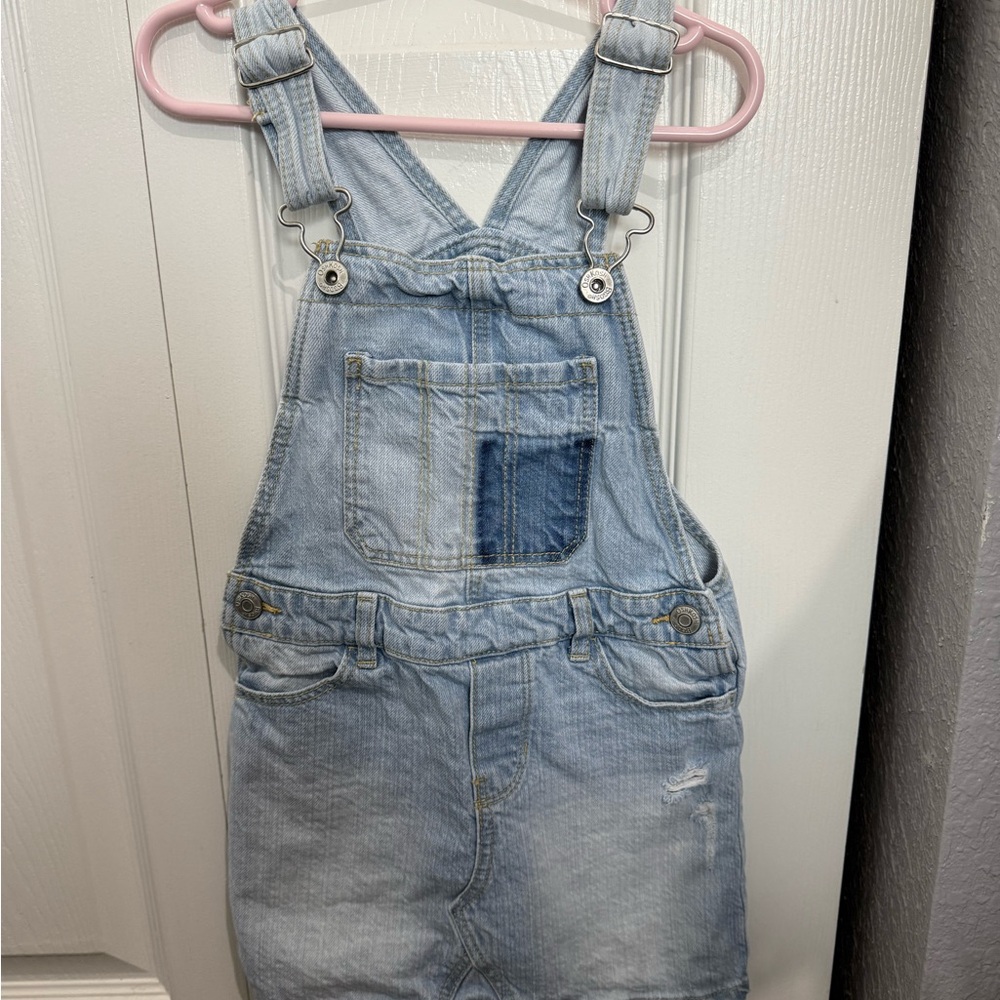OshKosh B'gosh Blue Denim Overalls Adjustable Straps